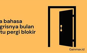 Apa Arti Dalam Bahasa Inggris Bulan Pintu Bank Sedih